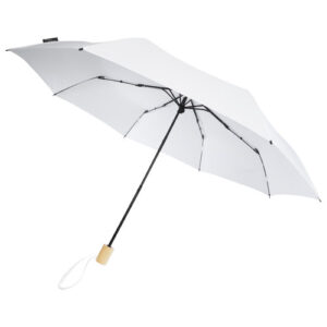 Birgit 21'' taitettava ja tuulenpitävä sateenvarjo, kierrätettyä PET-muovia